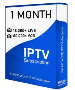 IPTV 1 MONTH SUBSCRIPTION