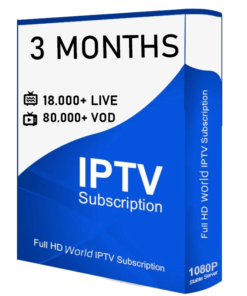 IPTV 3 MONTHS SUBSCRIPTION