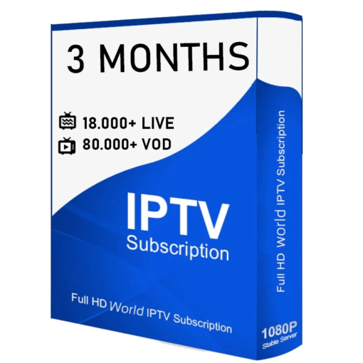 IPTV 3 MONTHS SUBSCRIPTION