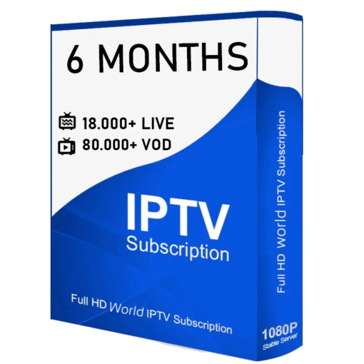IPTV 6 MONTHS SUBSCRIPTION
